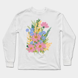 Abstract Florals Long Sleeve T-Shirt